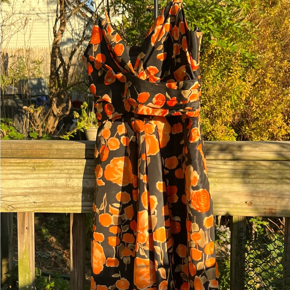 Vintage Donna Ricco Silk Dress Size 4 As Is Some Flecking Material Underneath